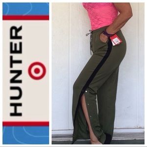 NWT HUNTER FOR TARGET OLIVE GREEN SNAP SIDE PANT S